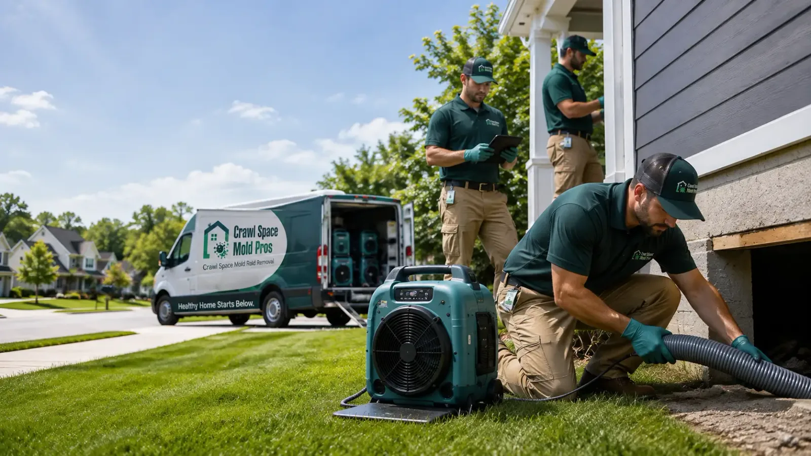 Crawl Space Mold Removal in Carsonville, MI